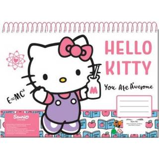 👉 Schetsboek cartoons meisjes multicolor kinderen tekenen geen batterijen wit papier Hello Kitty junior A4 30 vellen 5204549139046