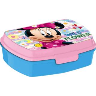 👉 Broodtrommel Nie Mouse kinderen junior blauw roze kunststof Disney Minnie 8 x 20 blauw/roze 8435507855235