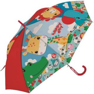 👉 Fisher-Price kinderparaplu Animals 64 cm polyester rood