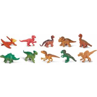 👉 Dinosaurus kunststof One Size meerkleurig baby's Safari speelset dinosaurussen baby junior 4-7,5 cm 48 stuks 95866762308