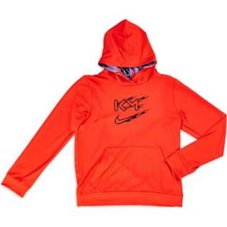 Hoodie hoodies rood kinderen zwart Nike KM Training Kids Felrood