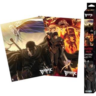 👉 Poster unisex meerkleurig Hoofdmateriaa Papier Berserk - Artworks 2er Set Chibi Design 3665361061588