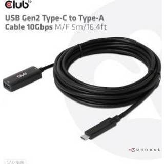 👉 CLUB3D USB Gen2 Type-C to Type-A Cable 10Gbps M/V 5m 8719214472078