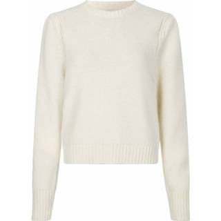 👉 Shirt XL vrouwen wit Luca Knitted Puff Sleeve Sweater