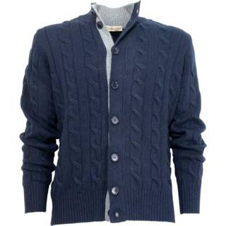 👉 Male blauw Cardigan