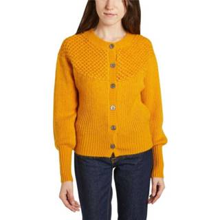👉 L vrouwen geel Nolly cardigan with chestplate