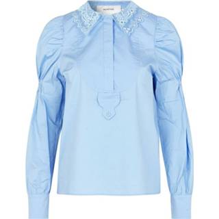 👉 Blous vrouwen blauw Noi blouse 214-1012-21425-36