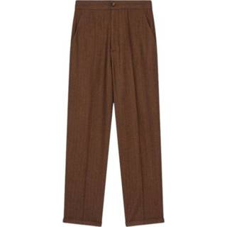 👉 Vrouwen bruin Striped Pol Pants