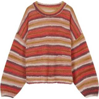 👉 Sweater l vrouwen rood Mona Stripes