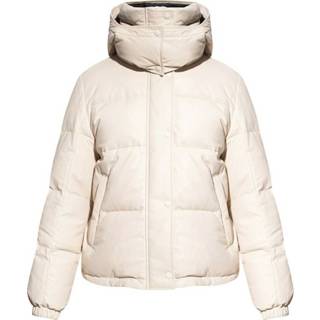 👉 Downjacket vrouwen beige Hooded down jacket