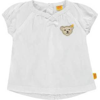 👉 Steiff  Girl s blouse, wit - Wit - Gr.116 - Meisjes