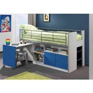 Bonny halfhoogslaper 91 hout kind kleuter kinderbed half slapers clusief bedbodem Halfhoogslaper hout kind kleuter kinderbed half slapers clusief bedbodem Bonny 91
