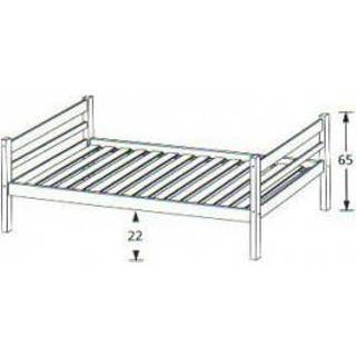 Hout kinderbed Basisbed-slim Ludvig