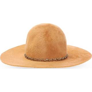 👉 Vrouwen oranje Rabbit fur hat