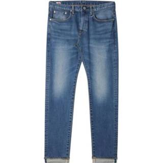 👉 Spijkerbroek male blauw Slim Tapered Jeans