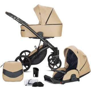 👉 Kinder wagen beige jongens kinderen Knorr-baby Combi kinderwagen Padua Caramel 4250341318098