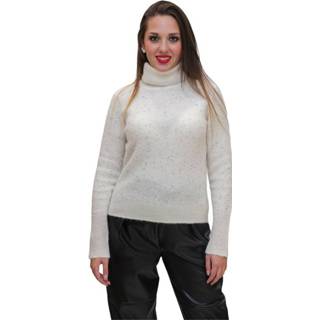 👉 Vrouwen wit Dolcevita con perline