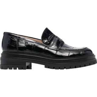 👉 Loafers vrouwen zwart with crocodile effect