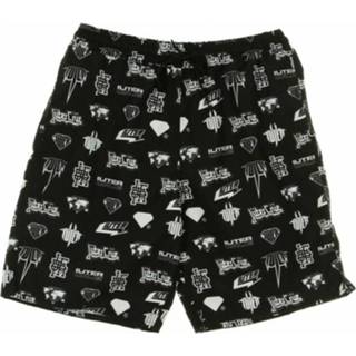 👉 Bermuda s male zwart Costume horns allover boardshorts 1640465838535