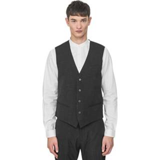 👉 Gilet l male zwart Slim