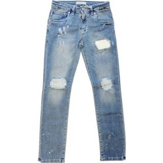 👉 Spijkerbroek male blauw Jeans Mr0294