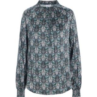 👉 Blous m vrouwen blauw Faith Paisley Blouse