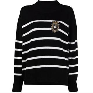 👉 Vrouwen zwart Dolcevita con scudetto