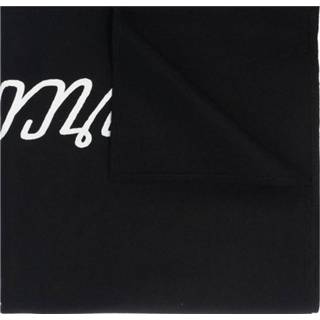 👉 Onesize male zwart Wool scarf