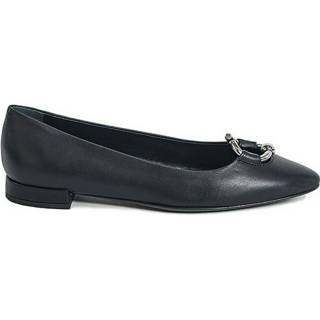 👉 Vrouwen zwart Bailarina piel hebilla 1640415070138