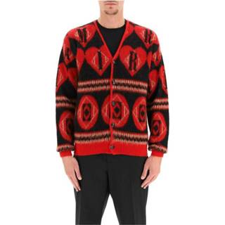 👉 L male rood Cardigan