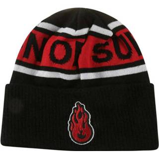 👉 Beanie onesize male zwart With Logo Fire