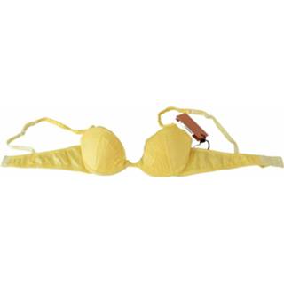 👉 Push-Up Bra It2|S vrouwen geel Lace Cotton Push Up Underwear