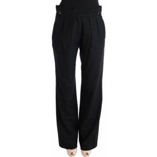 👉 Vrouwen zwart Cotton Straight Leg Formal Pants