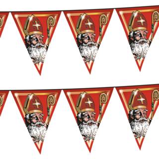 👉 Vlaggenlijn 10x stuks versiering Sinterklaas 5 meter