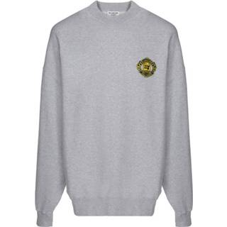 👉 Sweatshirt l male grijs Logo Embroidered Crewneck 1640174627376