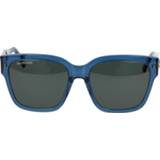 👉 Zonnebril vrouwen blauw Oversized Square Sunglasses