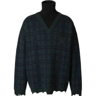 👉 Sweater s male blauw Oversized