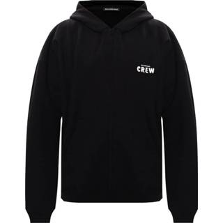 👉 Hoodie male zwart Logo-Print