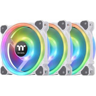 👉 Radiator wit Thermaltake Riing Trio 12 RGB Fan White TT Premium Edition 3-pack incl. controller 4713227528405