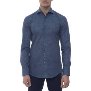 👉 Casual shirt male blauw Jason