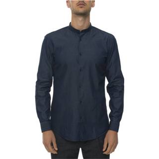 👉 Casual shirt male blauw