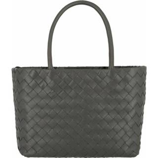 👉 Leather small onesize vrouwen grijs Intrecciato Tote