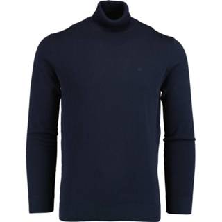 👉 Pullover blauw katoen l truien male Bos Bright Blue Dex roll neck flat k 21305de03bo/290 navy 8720008690066 8720008690097