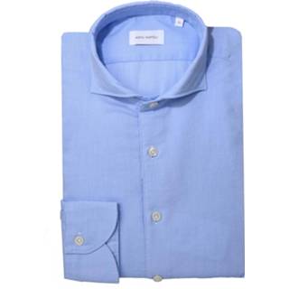 👉 Overhemd katoen m male blauw Artu Napoli