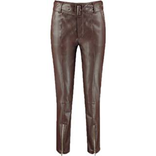 👉 PU metaal l vrouwen bruin Harper & Yve Mara pants chocolat