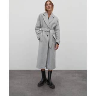 👉 Mantel wol XS vrouwen grijs mannen 'Cecilia' 4063582935210