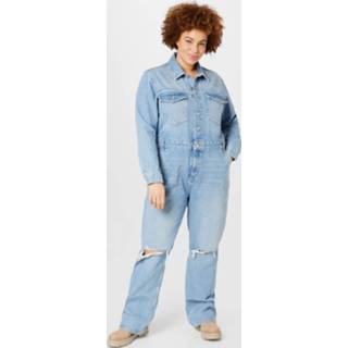 👉 Jumpsuit katoen m vrouwen blauw 5715215620954
