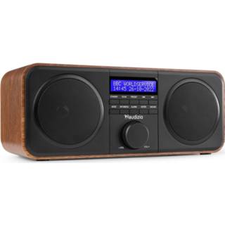 👉 Draagbare radio hout active Audizio Novara stereo FM en DAB - 40W 8715693331424