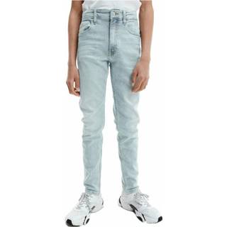 👉 Spijkerbroek male blauw Jeans tapered stretch