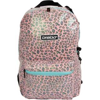 Backpack roze One Size hockey benodigdheden unisex transparant Brabo bb5250 animal leopard pink - 8717264724628